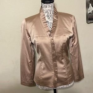 DD Collection, Gold Ruffle Blazer, 2P